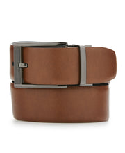 Mesh Buckle Black Leather Belt (Blk20) 