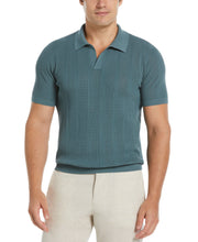 Mesh Stripe Polo Sweater (Goblin Blue) 