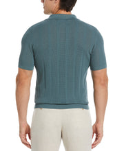 Mesh Stripe Polo Sweater (Goblin Blue) 