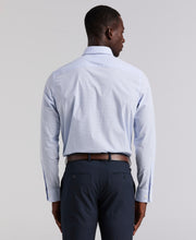 Mini Check Slim Fit Cotton Shirt (Forever Blue) 