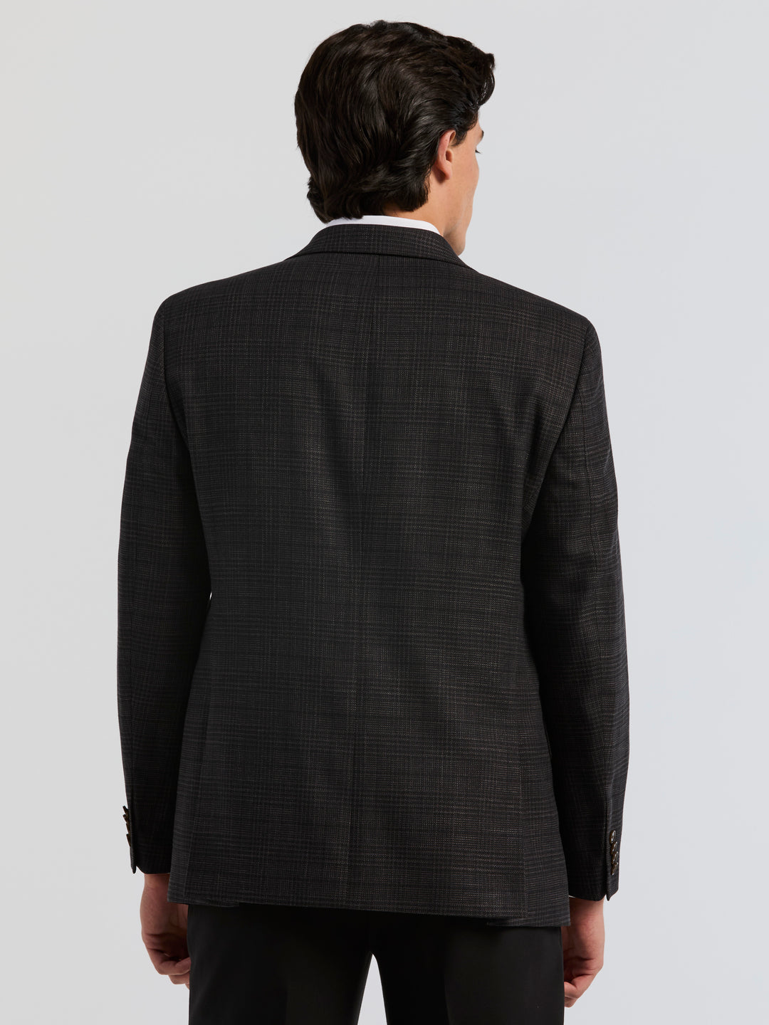 Mini Check Sport Coat (Dark Brown) 