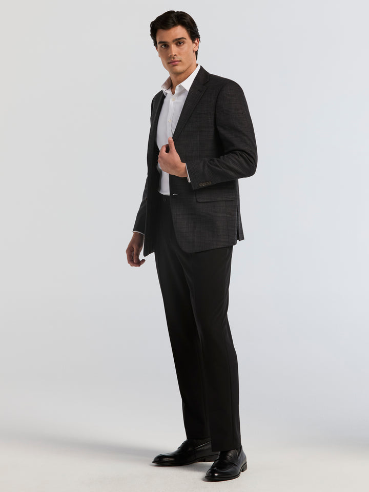 Mini Check Sport Coat (Dark Brown) 