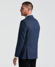 Mini Houndstooth Pattern Sports Coat (Blue) 