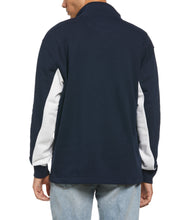 Mock Neck Fleece Pullover (Dark Sapphire) 