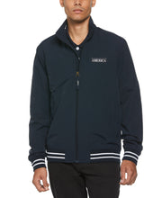 Nylon Mock Neck Sailing Jacket (Dk Sapphire) 