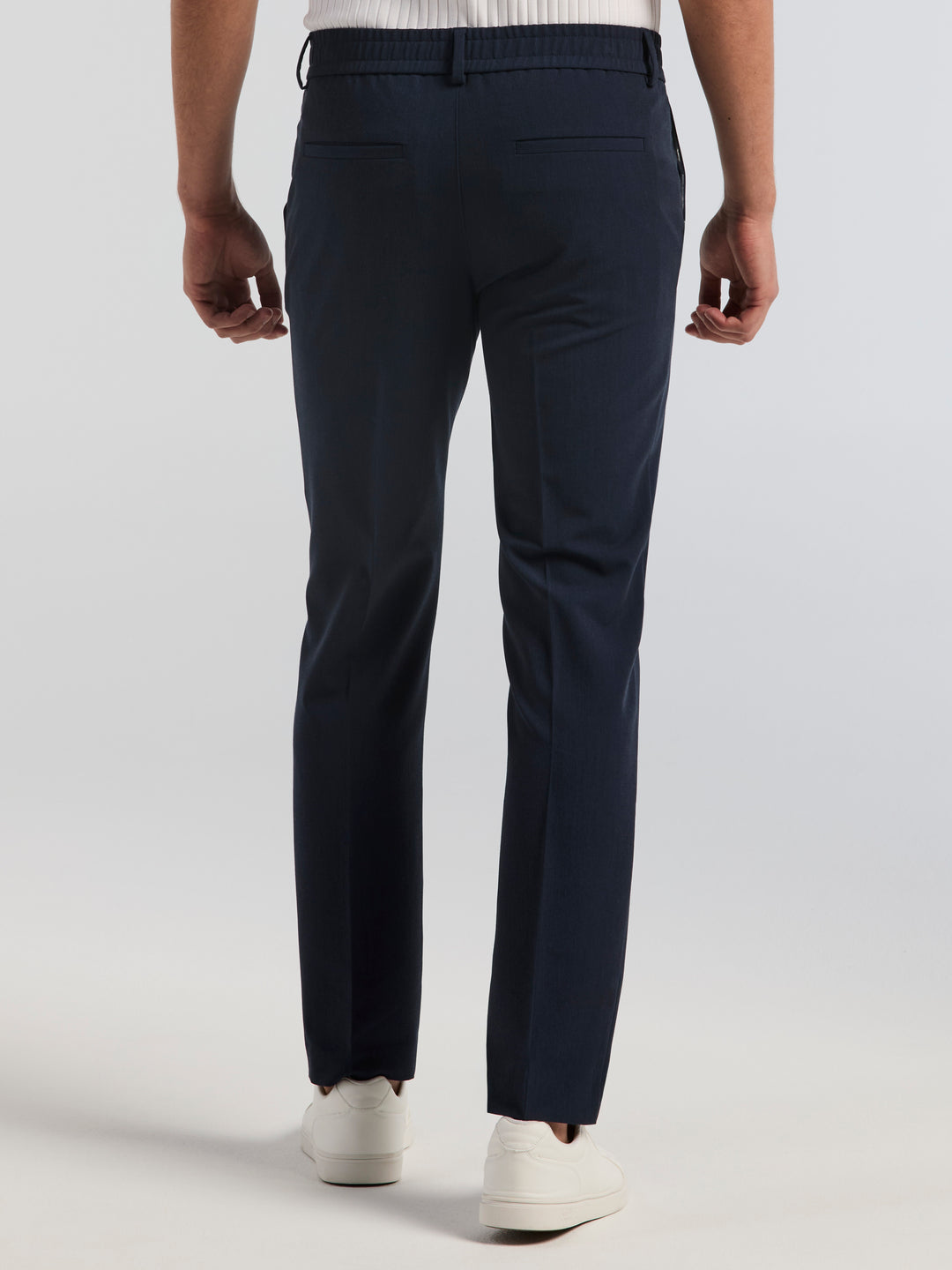 Slim Drawstring Gab Chino Pants (Vintage Indigo) 