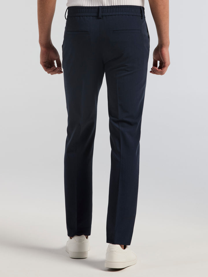 Slim Drawstring Gab Chino Pants (Vintage Indigo) 