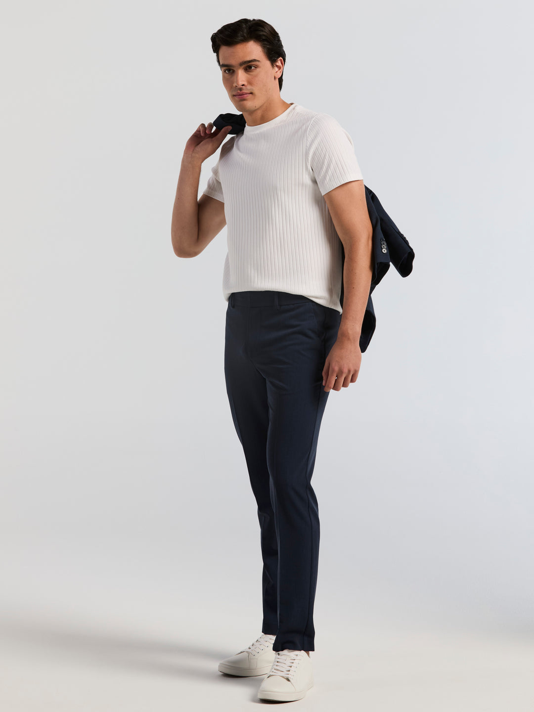 Slim Drawstring Gab Chino Pants (Vintage Indigo) 