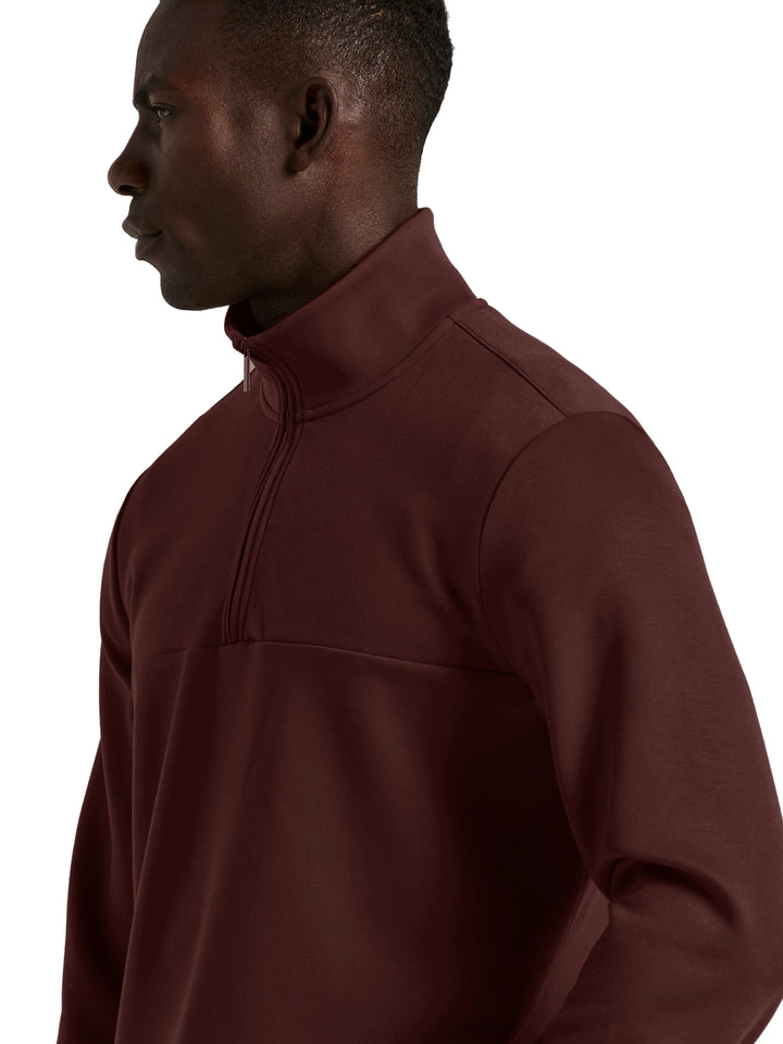 Neoprene Quarter Zip Long Sleeve Shirt (Port) 