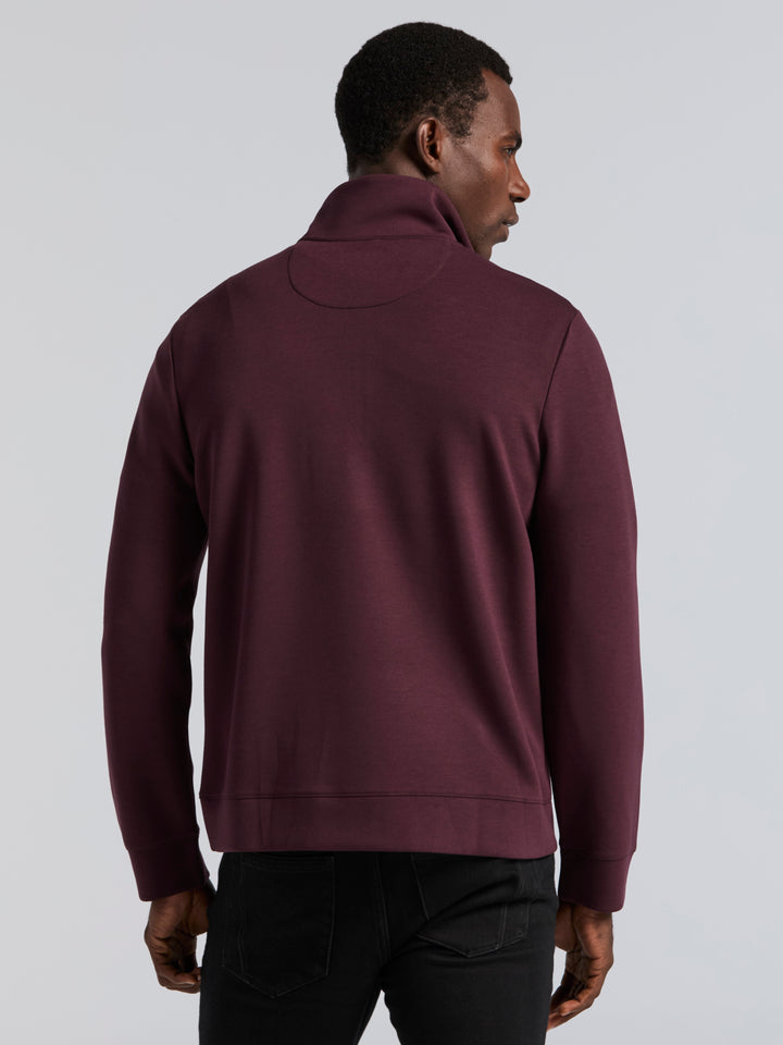 Neoprene Quarter Zip Long Sleeve Shirt (Port) 