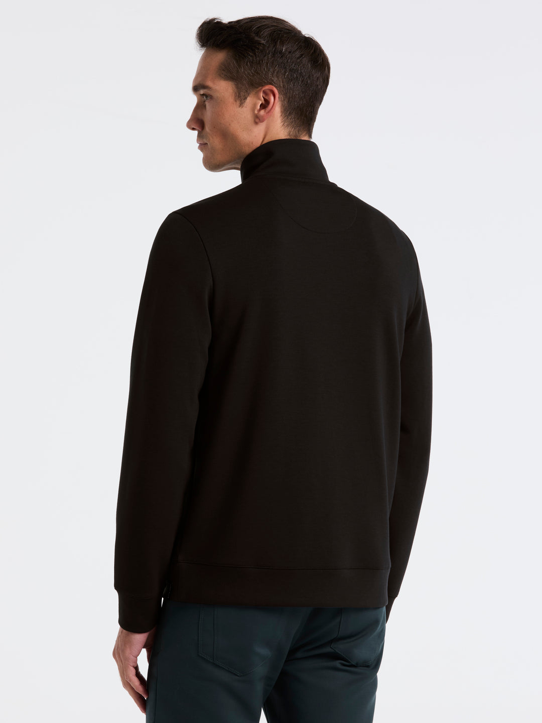 Neoprene Quarter Zip Long Sleeve Shirt (Black) 