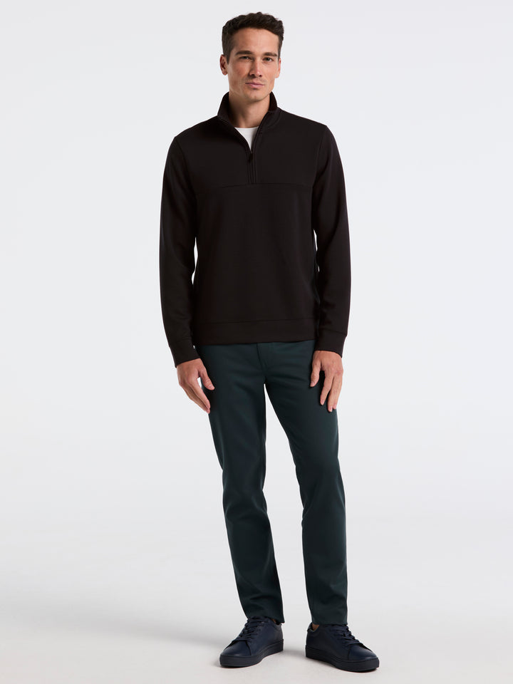 Neoprene Quarter Zip Long Sleeve Shirt (Black) 