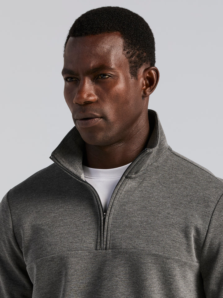 Neoprene Quarter Zip Long Sleeve Shirt (Magnet Htr) 