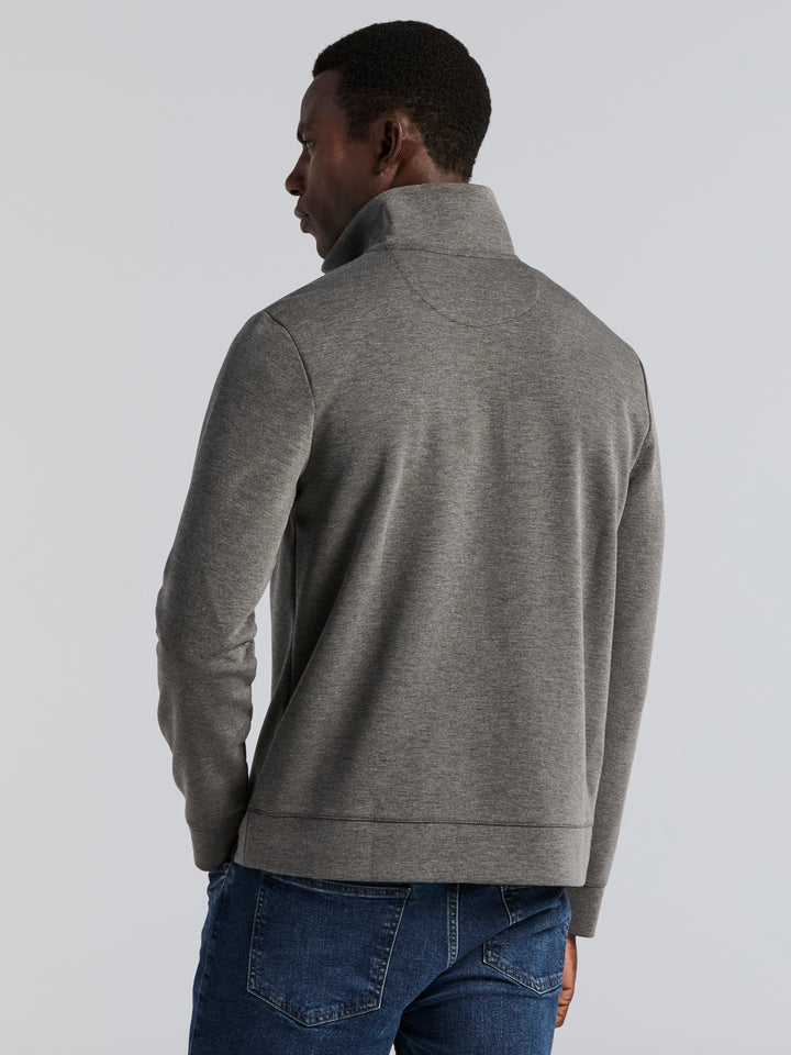 Neoprene Quarter Zip Long Sleeve Shirt (Magnet Htr) 