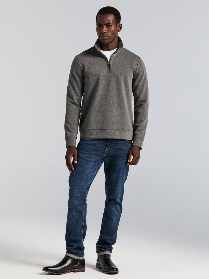 Neoprene Quarter Zip Long Sleeve Shirt (Magnet Htr) 