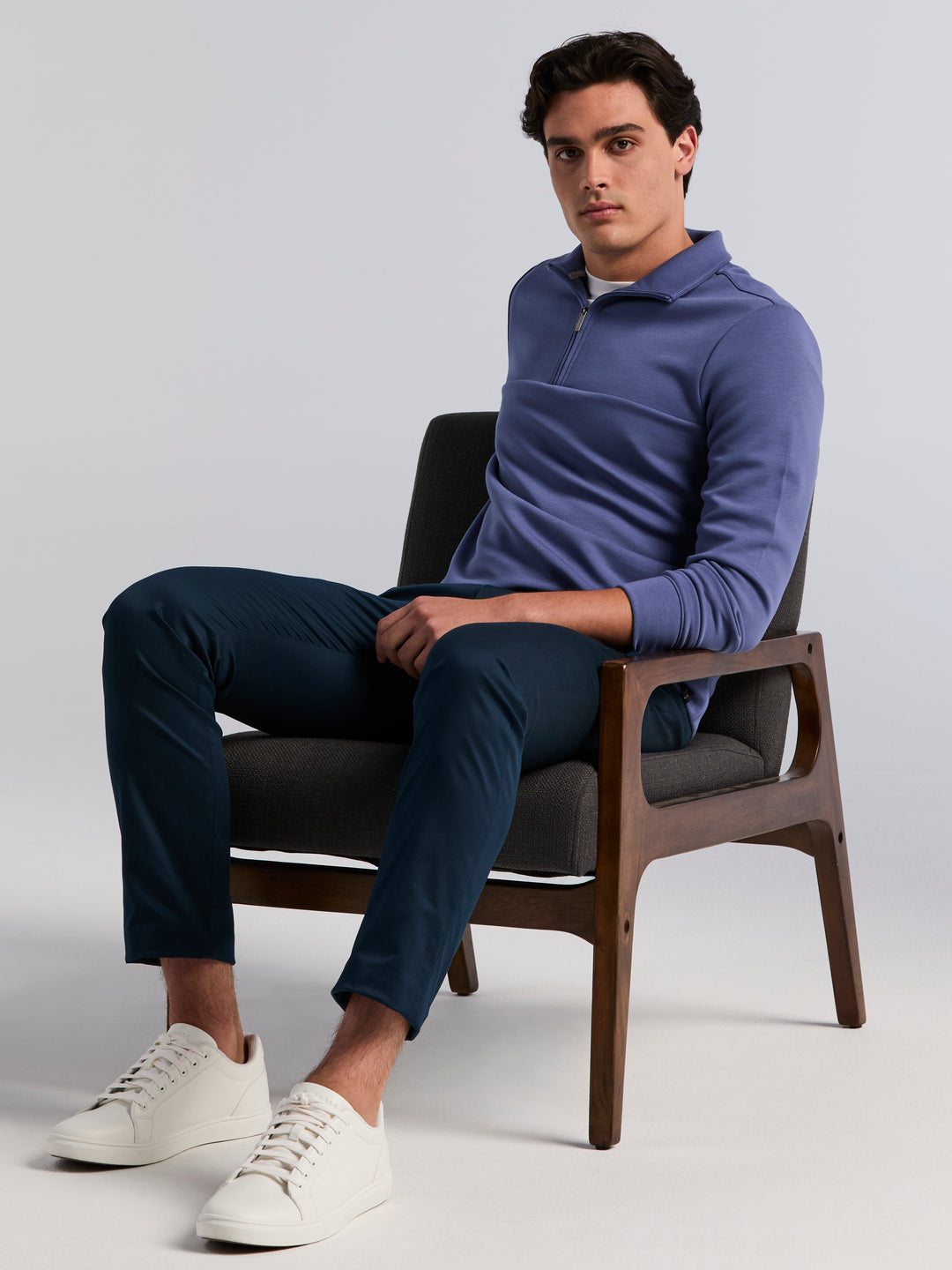 Neoprene Quarter Zip Long Sleeve Shirt (Coastal Fjord) 