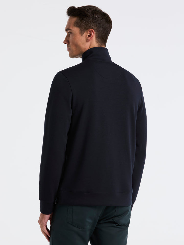 Neoprene Quarter Zip Long Sleeve Shirt (Dark Sapphire) 