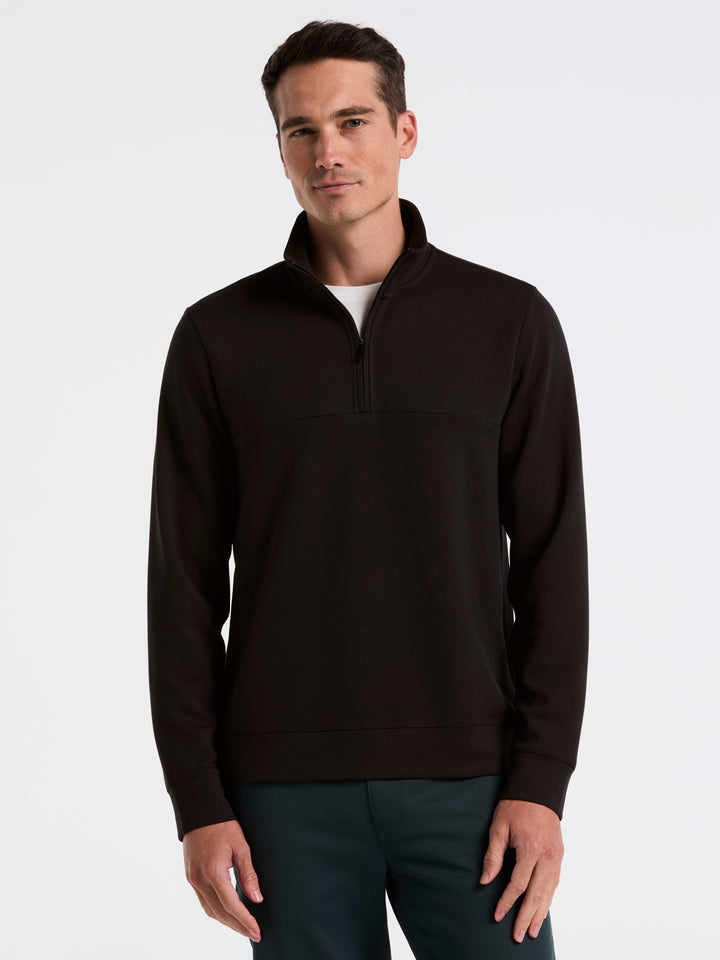 Neoprene Quarter Zip Long Sleeve Shirt (Black) 