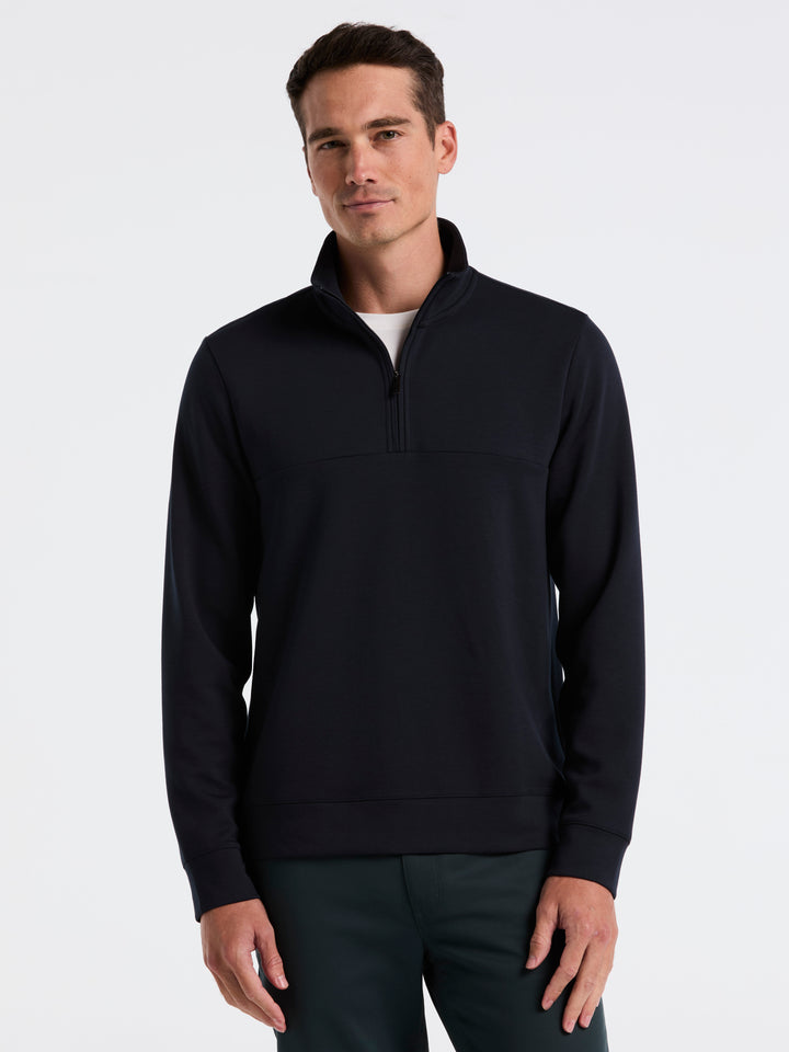 Neoprene Quarter Zip Long Sleeve Shirt (Dark Sapphire) 