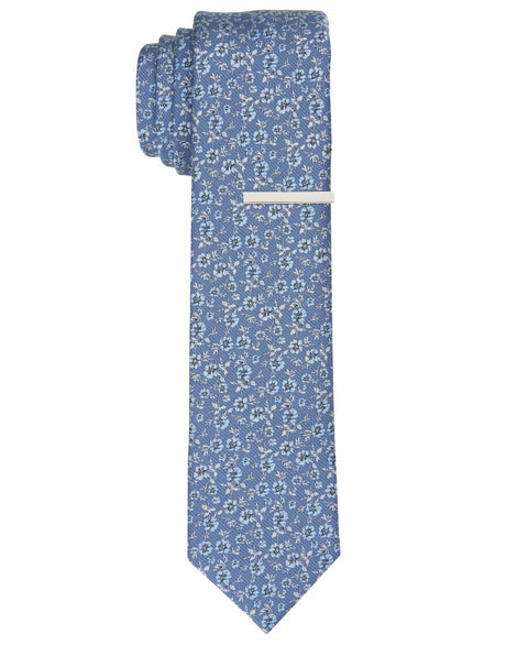 Olvera Floral Blue Tie (Blu) 