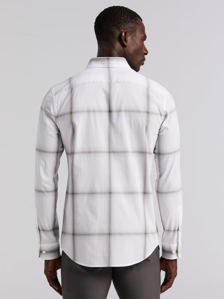 Ombre Plaid Poplin Shirt (Quiet Gray) 