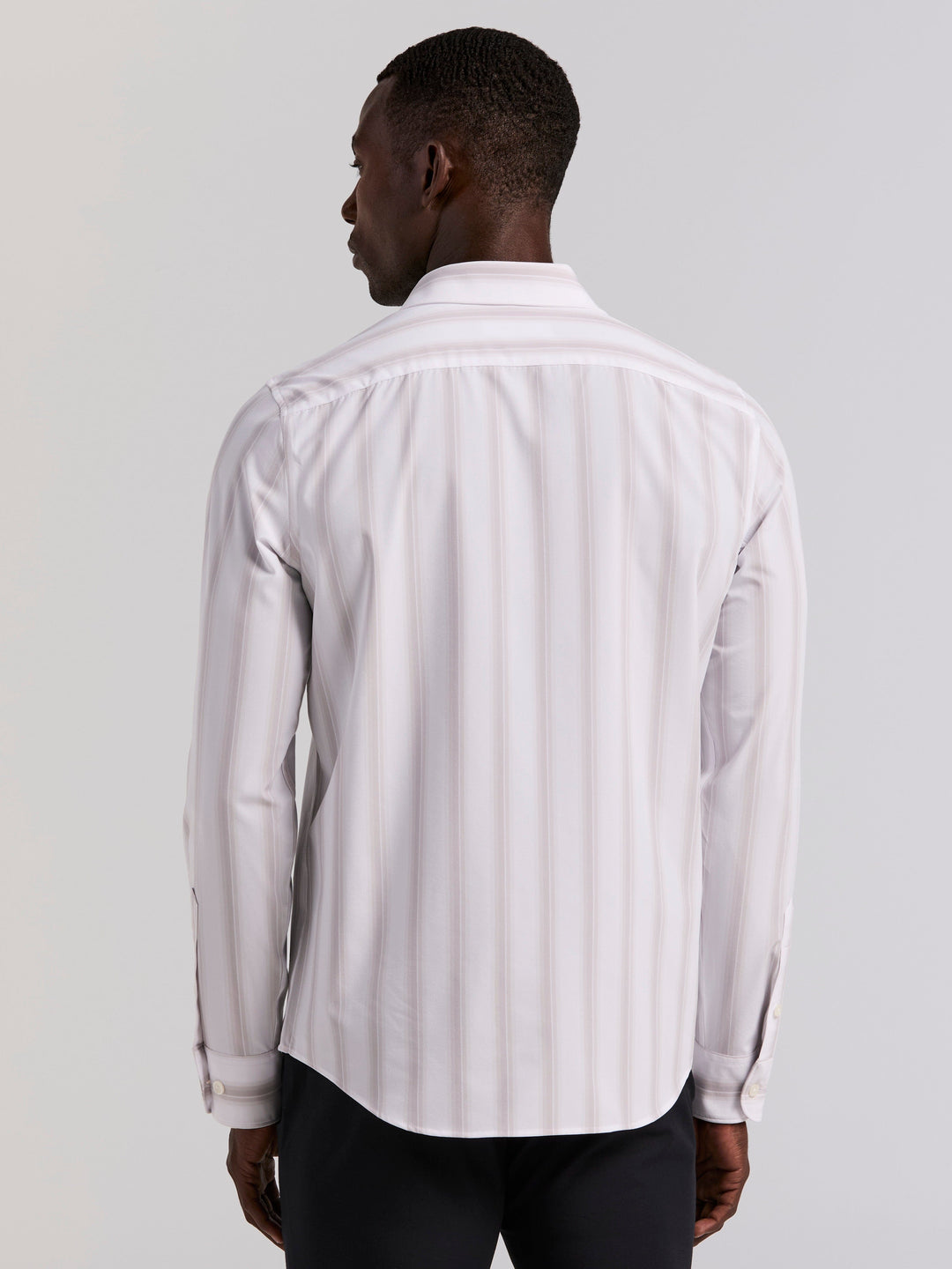 Ombre Stripe Long Sleeve Slim Fit Shirt