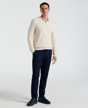 Open Polo Sweater (Birch) 