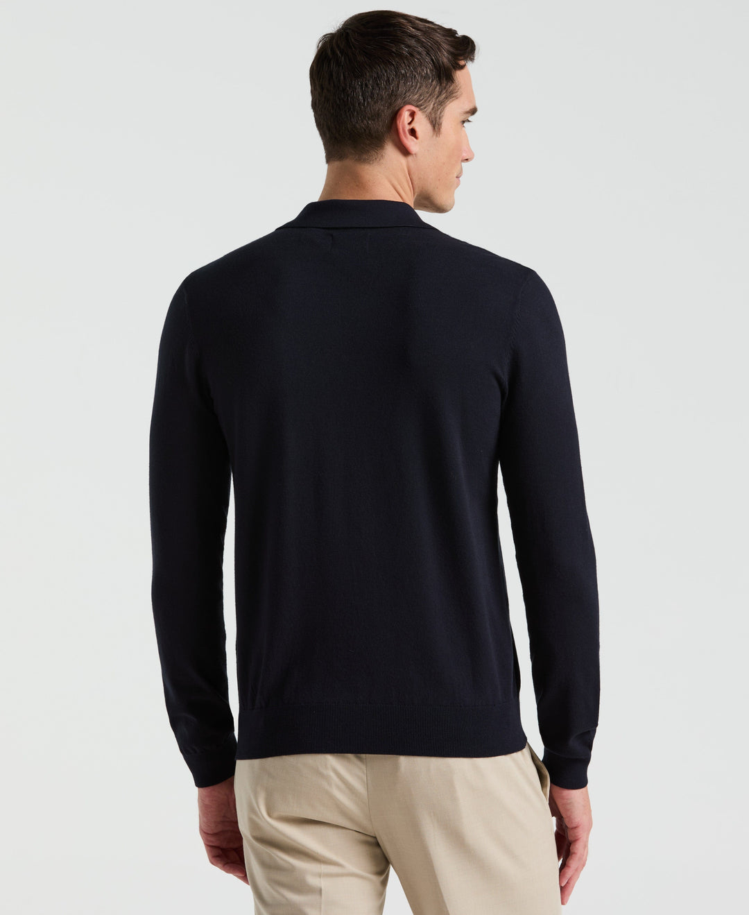 Open Polo Sweater (Dark Sapphire) 
