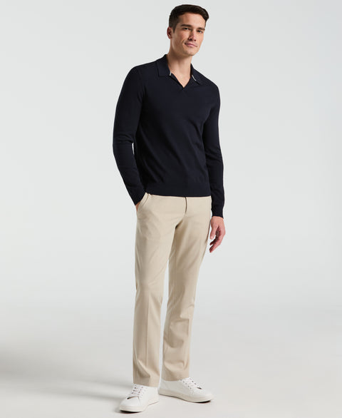 Open Polo Sweater (Dark Sapphire) 