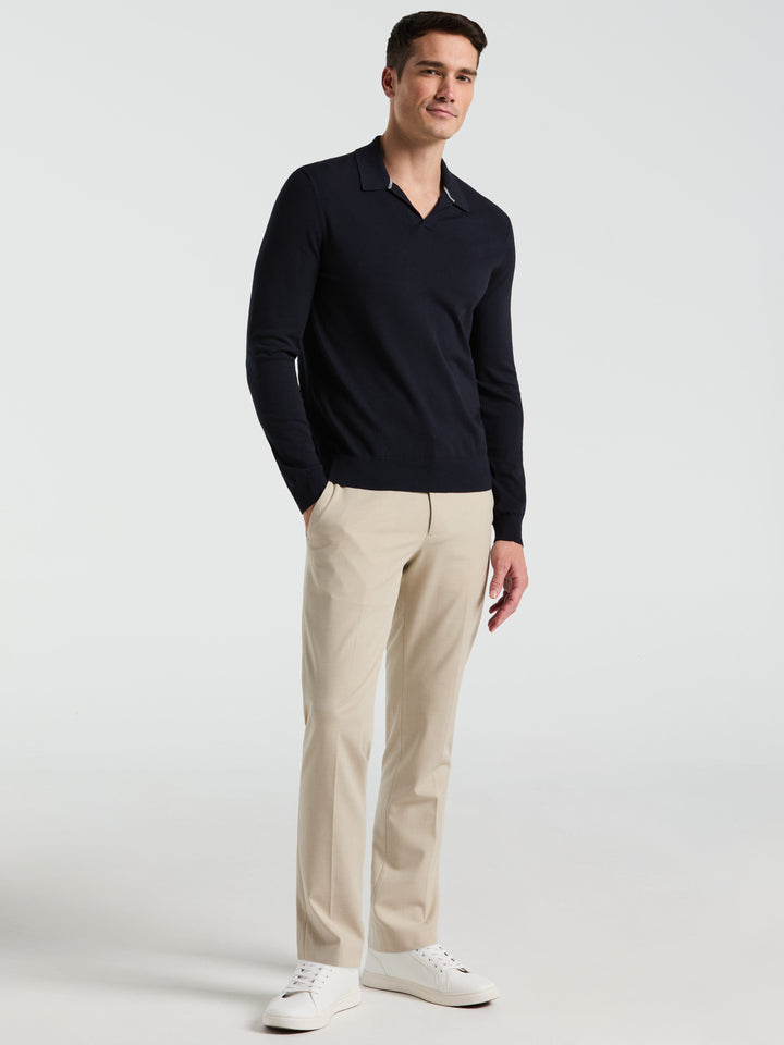 Open Polo Sweater (Dark Sapphire) 