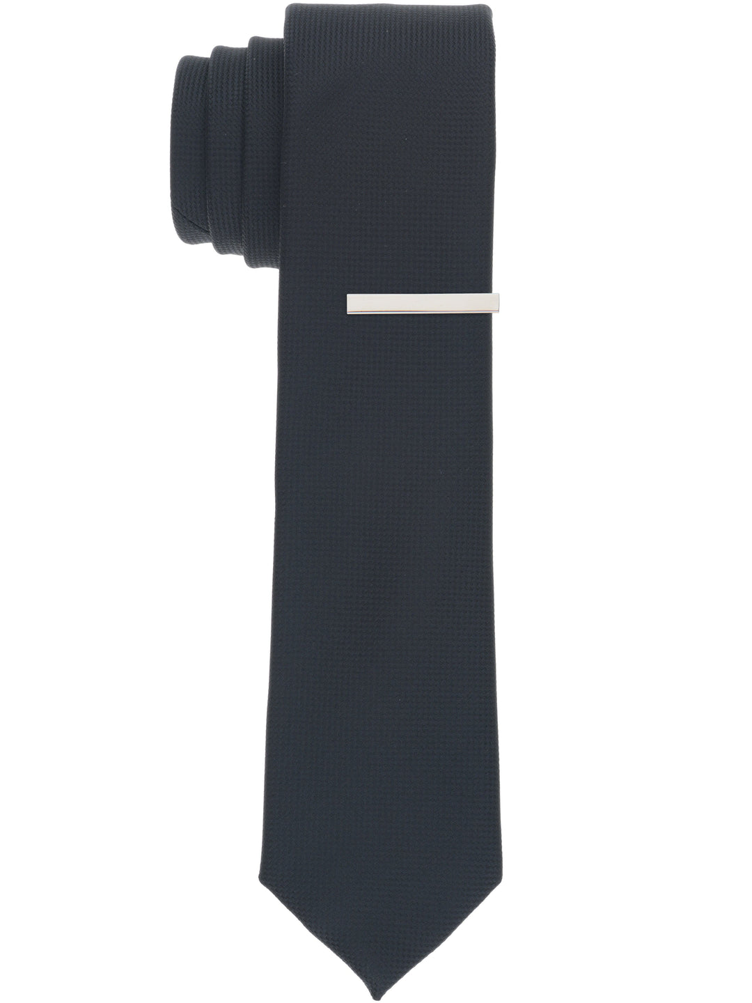 Oxford Solid Slim Tie (Black) 