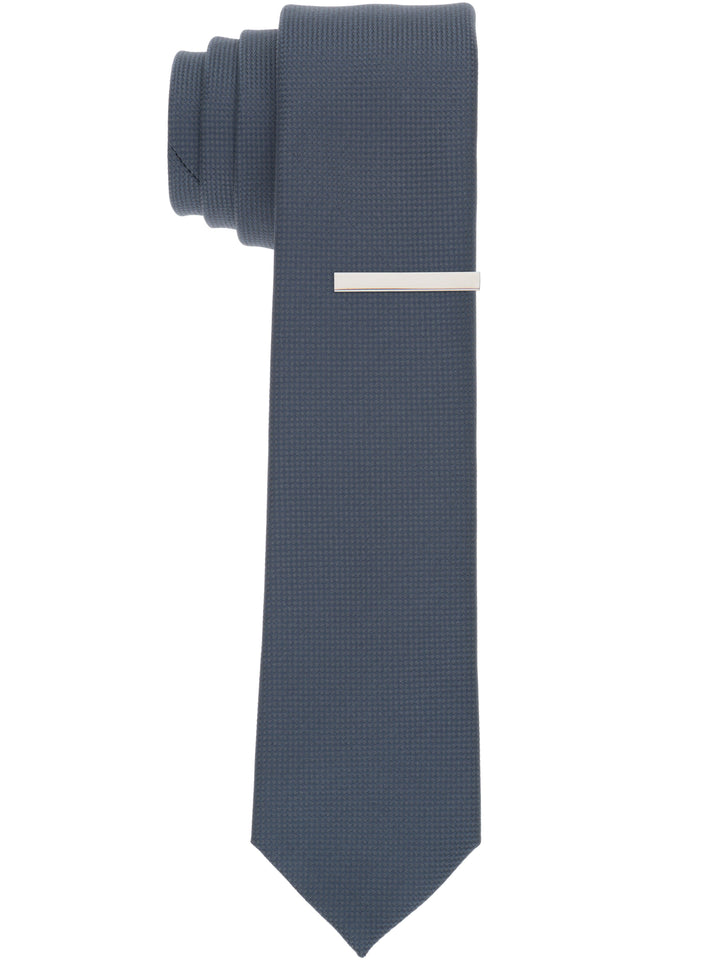 Oxford Solid Slim Tie (Charcoal) 