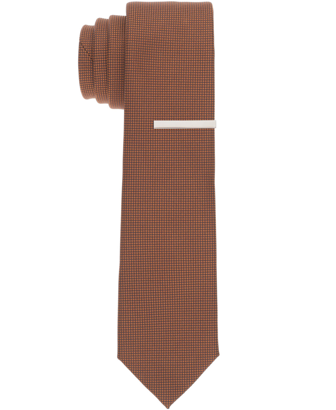 Oxford Solid Slim Tie (Chocolate) 