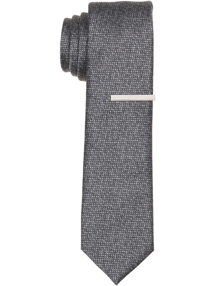 Parker Abstract Slim Fit Tie (Charcoal) 