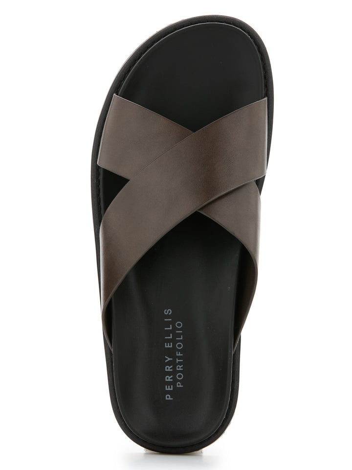Parker Slide Sandal (Brown) 
