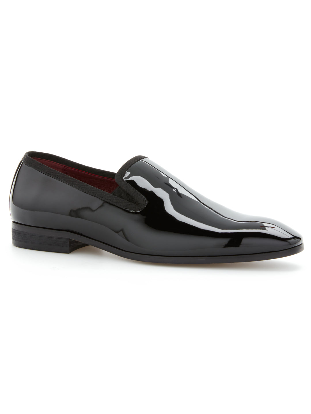 Patent Leather Slip-On Shoes (Black) 