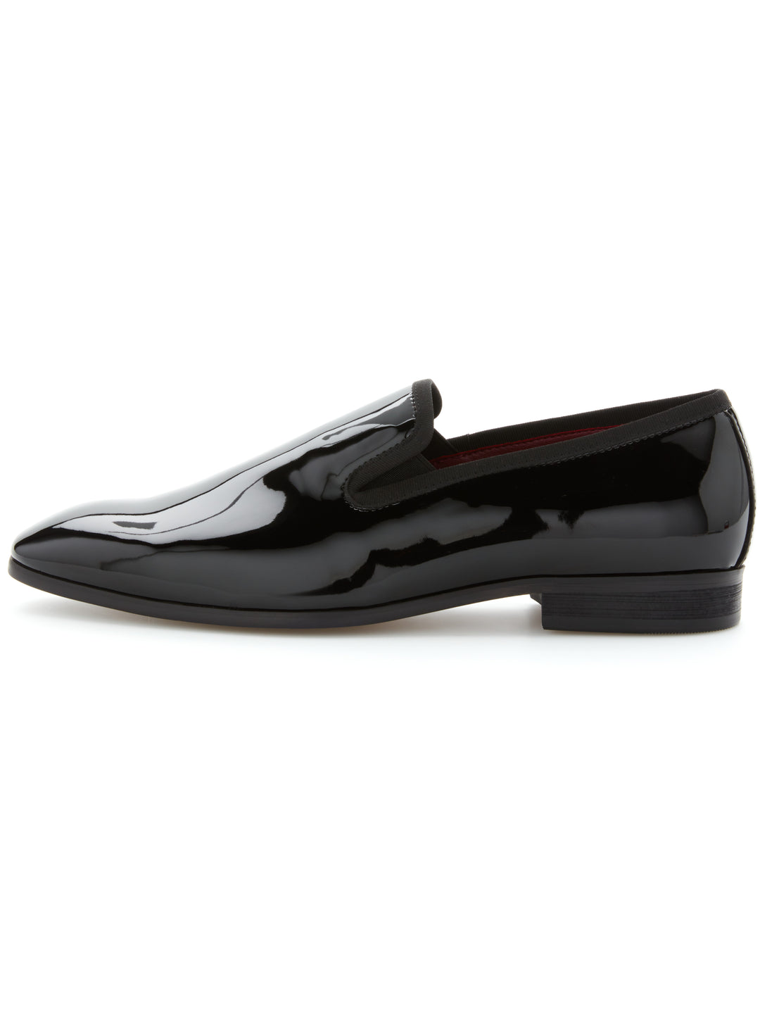 Patent Leather Slip-On Shoes (Black) 