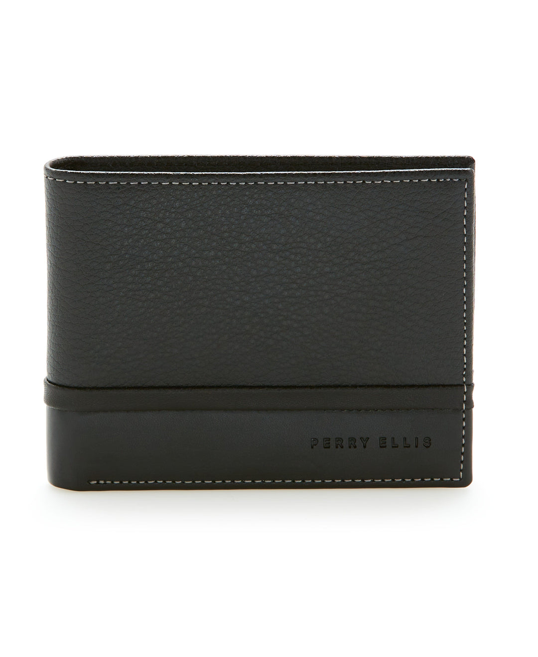 Pebble Smooth Contrast Bifold Wallet (Blk) 