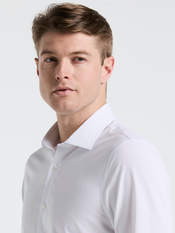 Perfect Tech Solid Shirt (White) 