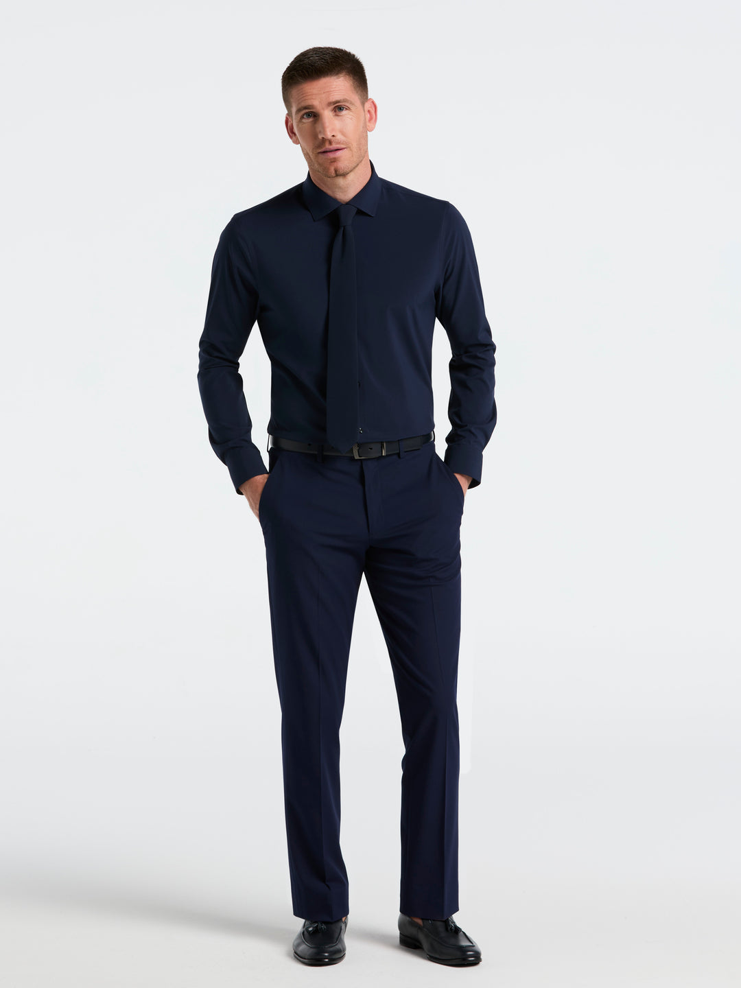 Perfect Tech Solid Shirt (True Navy) 