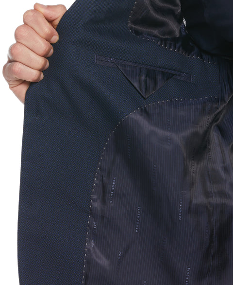 Classic Fit Sport Stretch Suit (Blue/Charcoal) 