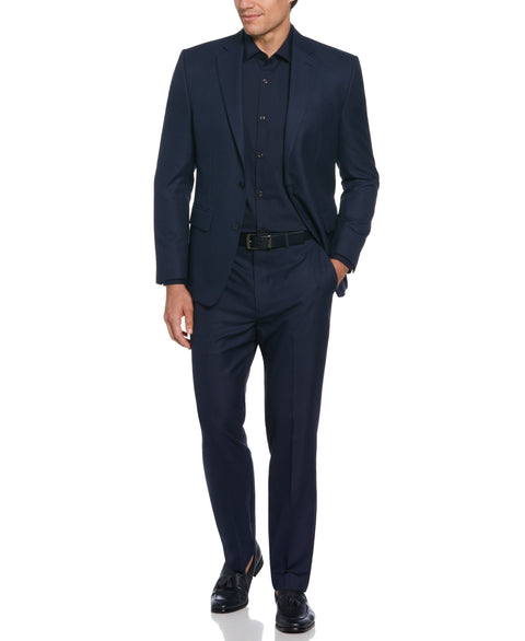 Classic Fit Sport Stretch Suit (Blue/Charcoal) 