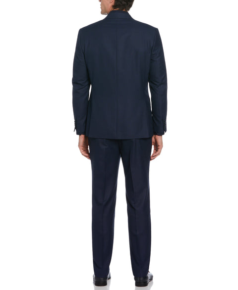 Classic Fit Sport Stretch Suit (Blue/Charcoal) 