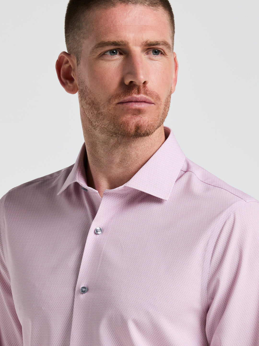 Perfect Tech Geo Print Shirt (Faded Rose) 
