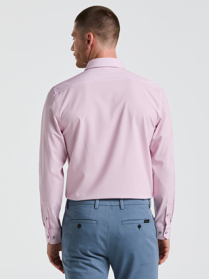 Perfect Tech Geo Print Shirt (Faded Rose) 