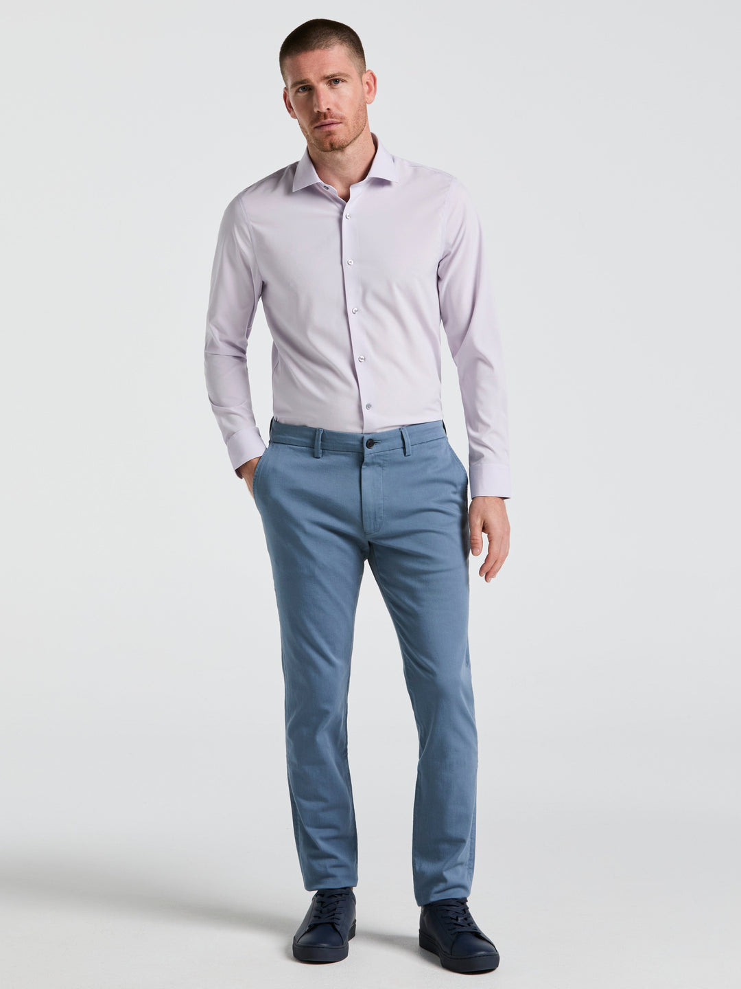 Perfect Tech Solid Shirt (Lavendar) 