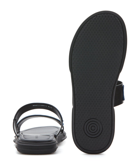 Perry Ellis Logo Sandals (Black/Navy) 