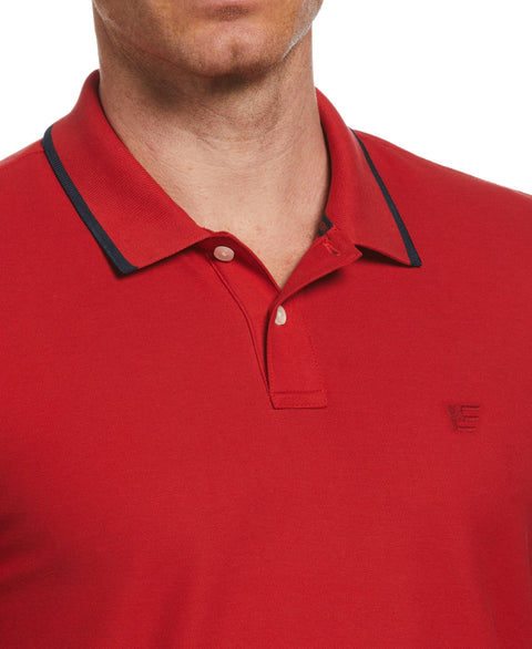 Pique Polo Shirt (Haute Red) 