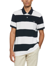 Pieced Stripe Heritage Polo (Dark Sapphire) 