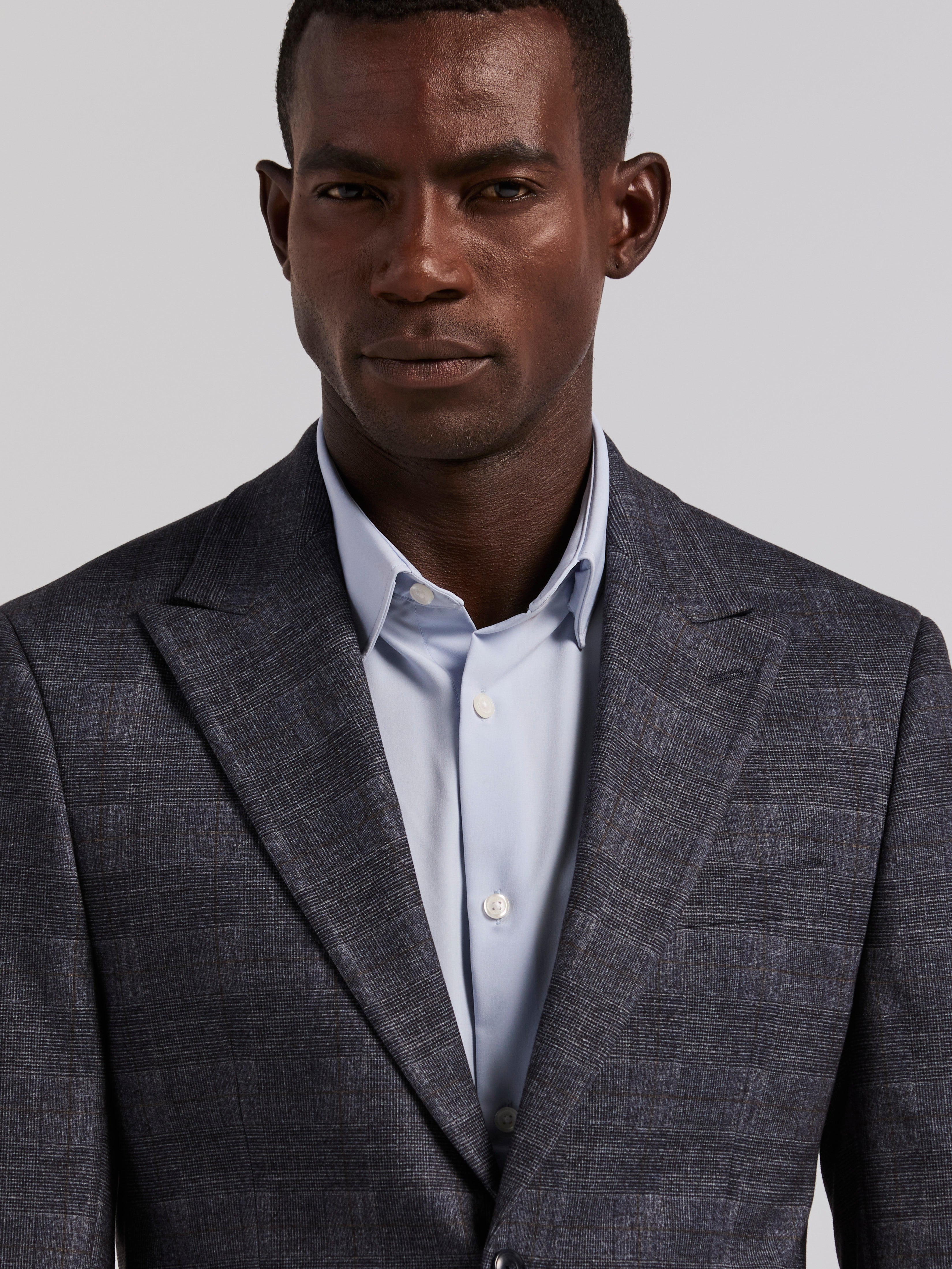 Plaid Knit Skinny Fit Sport Coat – Perry Ellis